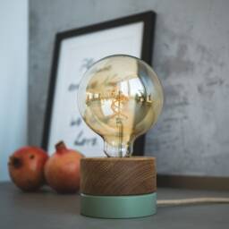 Table Lamp Made Of Solid Wood - Handmade From Austria - thumbnail 1