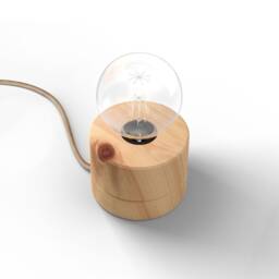 Table Lamp Made Of Solid Wood - Handmade From Austria - thumbnail 2