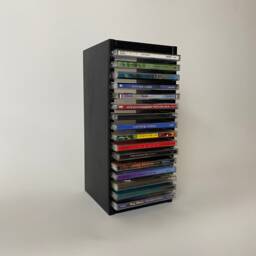 Wooden Cd Storage Display Rack, 16-Cd Organizer Box, Music Album Holder, Stylish Shelf For Collectors & Enthusiasts
