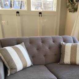 Soothing Neutral Stripes Pillow Cover, Nautical Covers, Striped Designer Covers - thumbnail 4