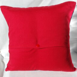Christmas Santa Claus Cushion, Sheepskin Decorative Handmade, Tartan Square Pillow Gift, Rustic Country D??cor 12 - thumbnail 2