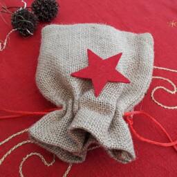 Dog Christmas Ornament Set, Wooden Xmas Baubles in Bag, Handmade Holiday Decor - thumbnail 4