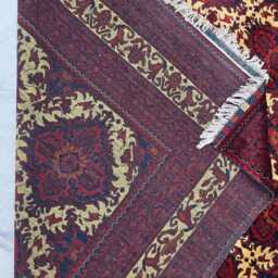 10x13 Ft Afghan Khamyab Rug - Turkmen Geometric Wool Area Carpet For Living Room - thumbnail 4