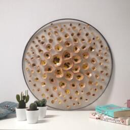 Large Ceramic Flower Wall Art, Modern Home Decor - thumbnail 4