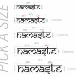 Namaste Wood Sign - Sanskrit Wall Decor Yoga Room Meditation Wooden Boho Home Art - thumbnail 4