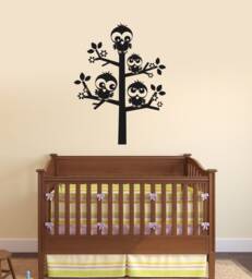 Nursery Vinyl Wall Decal Birds Tree Branches Baby Room Decorating Stickers Mural - #3020Di - thumbnail 1