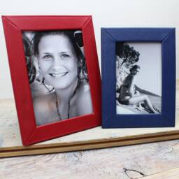 Personalised Premium Slim Leather Photo Frame - Genuine Leather, Picture Frame, Luxury Handcrafted - thumbnail 3