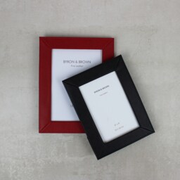 Personalised Premium Slim Leather Photo Frame - Genuine Leather, Picture Frame, Luxury Handcrafted
