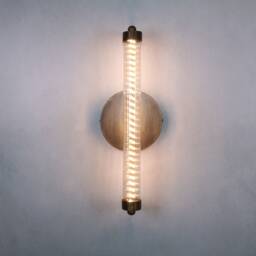 Blackened Brass Wall Sconce, Bronze Bathroom Mid Century Modern, Light, Vanity Fixture - thumbnail 3
