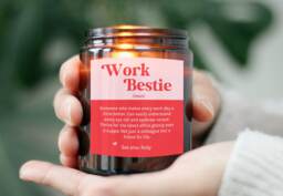 Farewell Leaving Work Gift - Retirement Birthday For Colleague Coworker Bestie Friend Last Day New Job Personalized Candle - thumbnail 1