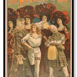 Vintage Wizard Of Oz Drama Live Play Show Set 2 Prints - thumbnail 2