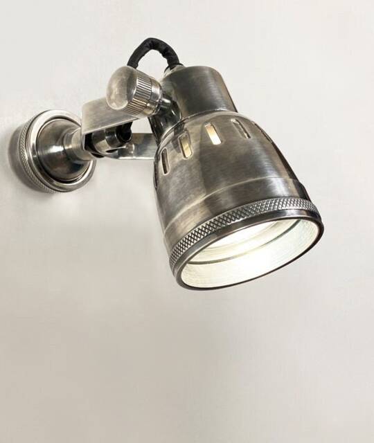 Qunta - Brass Casting Spot Sconce, Adjustable Industrial Wall Light With Metal Shade, Handmade Task & Accent Lighting - Arel - image 1