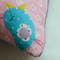 Whimsical Pink Animal Print Pillow Cover, Fairycore Decor - thumbnail 3