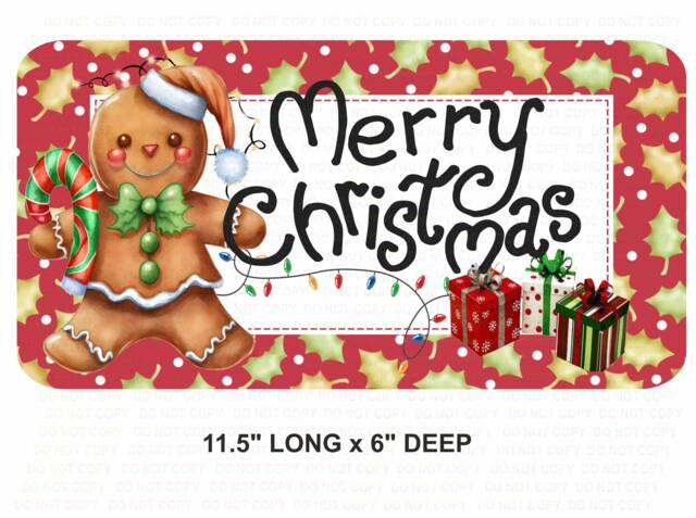 Merry Christmas Sign, Christmas Wreath Sign, Xmas Xmas UK Attachment, Sign - image 1