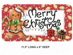 Merry Christmas Sign, Christmas Wreath Sign, Xmas Xmas UK Attachment, Sign - thumbnail 1