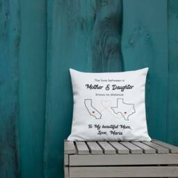 Pillowcase -Mother Daughter Love Knows No Distance, Pillow For Mom, Mom Pillow, Mothers Day Gift, Mother Pillow, Gift Mom Pillow - thumbnail 2