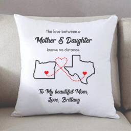 Pillowcase -Mother Daughter Love Knows No Distance, Pillow For Mom, Mom Pillow, Mothers Day Gift, Mother Pillow, Gift Mom Pillow - thumbnail 4