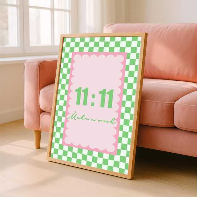 Make A Wish, Positive Quote Print, Bedroom Motivational Prints For Framing, Home Decor, Wall Art, Affirmation 1111 - image 1