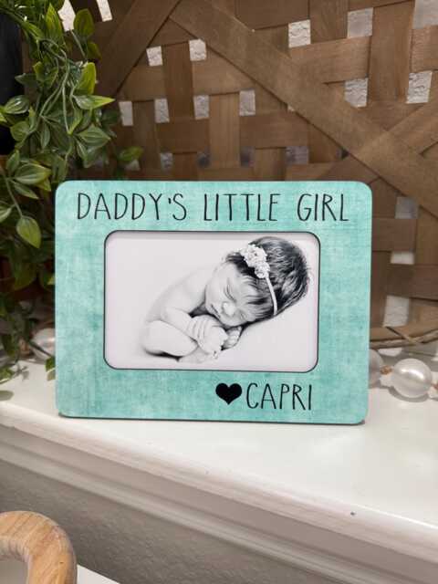 Personalized Dad Picture Frame Gift Idea Daddy's Little Girl First Father's Day From Daughter Custom Photo For - image 1