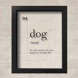 Transparent Dog Funny Definition Print Owner Gift Lover Pets Wall Art Home Decor Minimalist Dictionary Scandinavian Typography - thumbnail 2