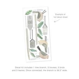 Bird Houses - Large Fabric Wall Decal Evergreen Mej - thumbnail 4
