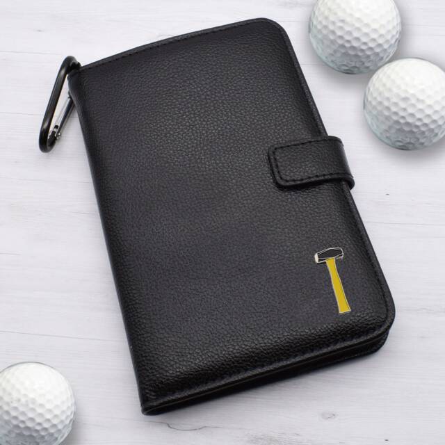 Club Hammer Design - Personalised Leatherette Golf Organiser Complete With Divot Repairer, Marker, Tees, Scorecard & Pencils - image 1