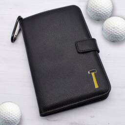 Club Hammer Design - Personalised Leatherette Golf Organiser Complete With Divot Repairer, Marker, Tees, Scorecard & Pencils - thumbnail 1
