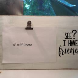 Funny Gift For Best Friends, See? I Have Friends Wood Picture Frame, Coworker Office Desk Christmas Gift, Farewell Leaving Group - thumbnail 2