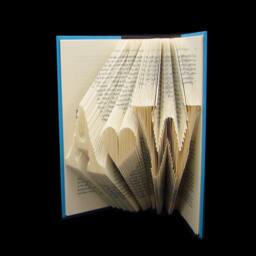 A Heart W 2 Letters + Symbol - Wedding Anniversary Folded-Book Art Personalized Gift Book Sculpture Origami Wife Husband - thumbnail 2