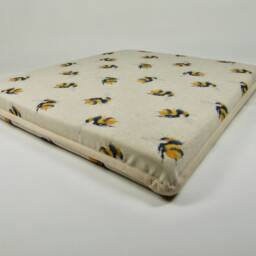 Bee Tapered Tie-On Seat Pad. Garden/Patio/Kitchen/Dining - thumbnail 3