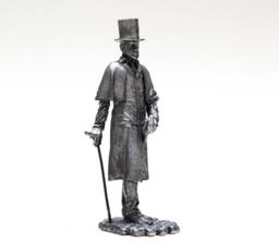 Tin 54mm Sherlock Holmes. Holmes Stories. Sir Arthur Conan Doyle 132 Scale Metal Figurine - thumbnail 1