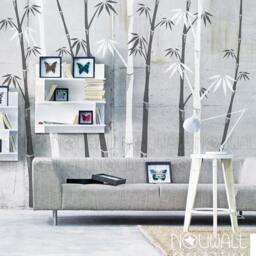 Removable Bamboo Forest Wall Decal Tree Wall Decals Sticker Living Room Decor Wallpaper Art - thumbnail 2