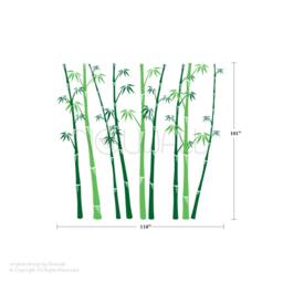 Removable Bamboo Forest Wall Decal Tree Wall Decals Sticker Living Room Decor Wallpaper Art - thumbnail 3