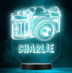Pro Camera Photography Photo Hobby Personalised Colour Change Lamp Night Light - thumbnail 1