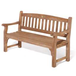 Rowlinson Tuscan Harwood Garden Bench - thumbnail 2