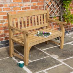 Rowlinson Tuscan Harwood Garden Bench - thumbnail 1