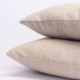 stella Linen Look Cushion Cover. Contemporary Natural Home Accessory. 17x17 - thumbnail 2