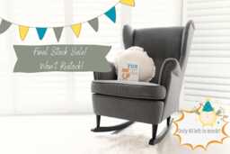 Ash Wood Rocking Chair Legs Ikea Strandmon Wing Conversion Kit - thumbnail 1