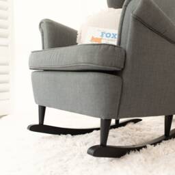 Ash Wood Rocking Chair Legs Ikea Strandmon Wing Conversion Kit - thumbnail 3