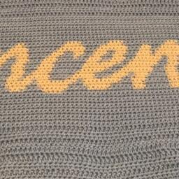 Customized Handmade Crocheted Name Blanket - thumbnail 4