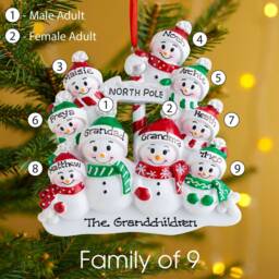 Personalised Family Christmas Xmas Tree Decoration Ornament - North Pole - thumbnail 4