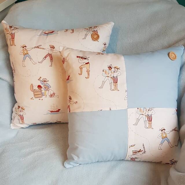 Handmade Nursery/Children's Bedroom Pirate Cushion Pillow Personalised - image 1