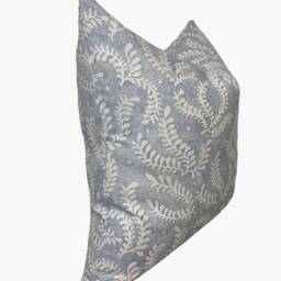 Schumacher Etched Fern Blue Double Sided Cushion Cover Pillow Decorative - thumbnail 2