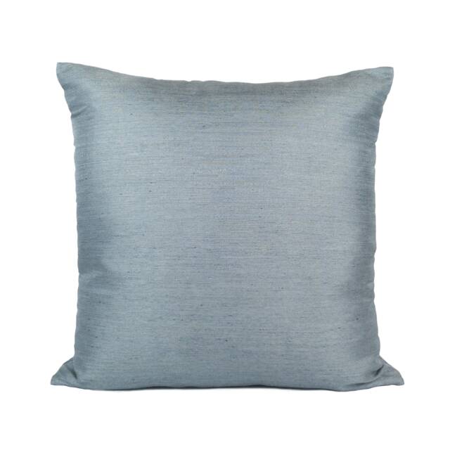 Teal Throw Pillow Cover, Decorative Boho Cushion Covers, Modern Trendy Pillowcase, Satin Blend Textured Accent Toss Pillows, Designer - image 1