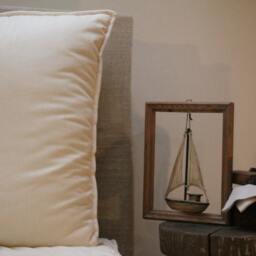 Organic Wool Pillow, Handmade For Luxury Bedding - 26x26 - thumbnail 3