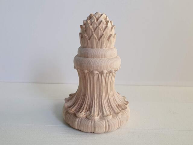 Wooden Finial For Staircase Newel Post Ornate Decorative - image 1