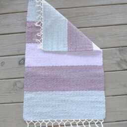 "Hand Woven Cotton Rug - 18"" X 29" - thumbnail 2