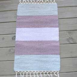 "Hand Woven Cotton Rug - 18"" X 29" - thumbnail 3