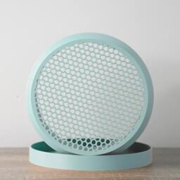 "Mabel Planter With Drainage & Saucer in Teal, Boho 3D-Printed Plant Pot, Small To Large Sizes 4"" 5"" 6"" 7"" 8" - thumbnail 2
