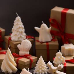 Christmas Candle Set - Hand-Poured Soy Wax Winter Decor Festive Shapes Scented Holiday Gift Cosy Seasonal Home Accent - thumbnail 2